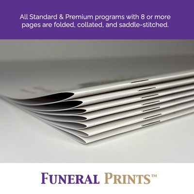Show details for Modern White Funeral Program