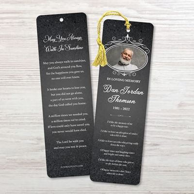 Show details for Gray Marble Memorial Package