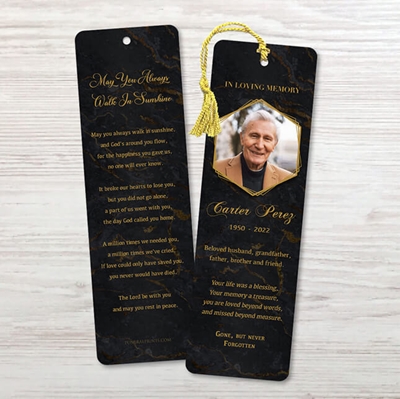 Show details for Black Marble Memorial Package