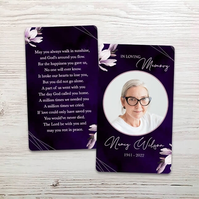 Show details for Purple Lilies Memorial Package