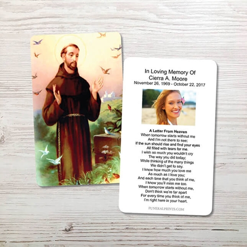 Show details for St. Francis 2 Memorial Card