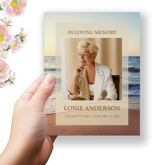 Show details for Sunset Scenery Funeral Program