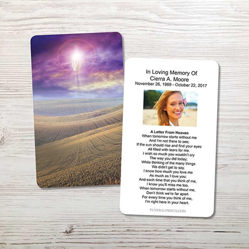 Show details for New Beginning Memorial Card