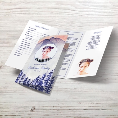 Show details for Blue Trees Trifold Program