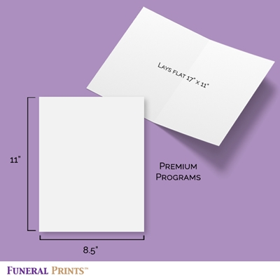 Show details for Blue Floral Premium Program (8.5x11)