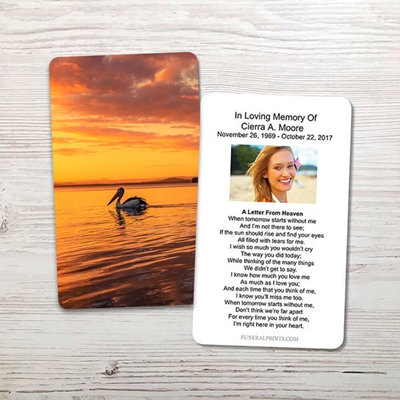 Show details for Pelican Memorial Card