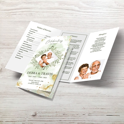 Show details for Green Leaf Trifold Program